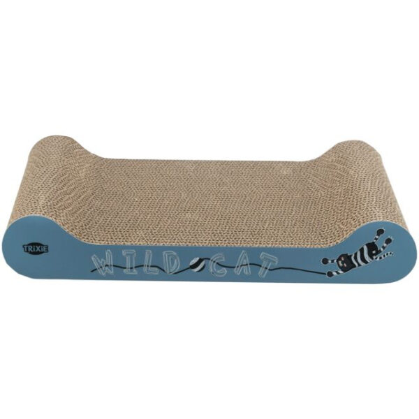 Carton Zgariat Wave Trixie pentru Pisici cu Iarba Matei, 41x7x24 cm