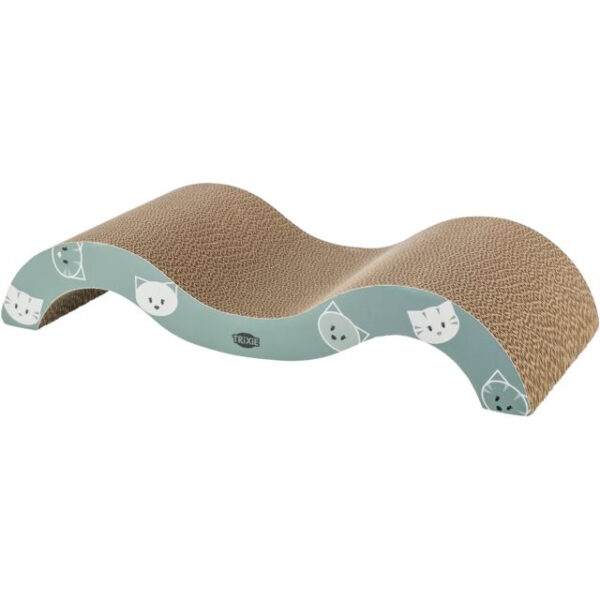 Carton pentru zgariat Trixie Wave Mimi, 50x9x23 cm, Verde Menta