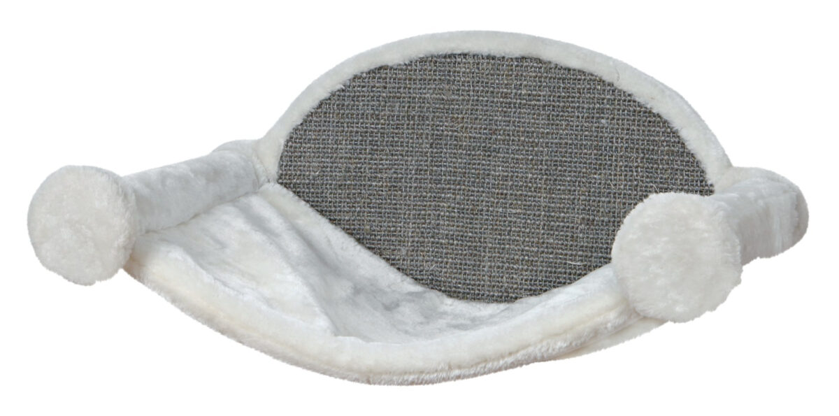 Hamac pentru Pisici Trixie - Montare Pe Perete, Alb/Gri, 54x28x33 cm