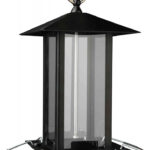 Hranitor exterior metalic pentru pasari Trixie, 1000 ml, negru