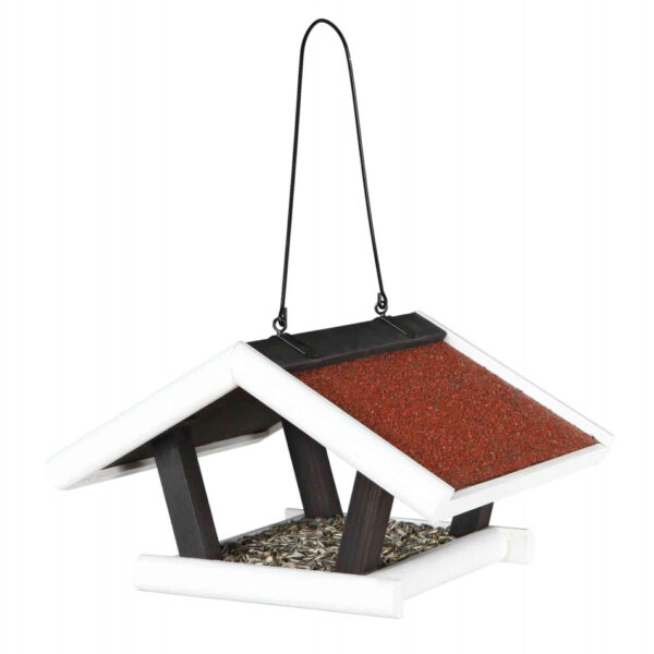 Hranitor pentru Pasari Salbatice Trixie, Lemn, Suspendat, 30x18x28 cm