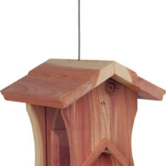 Hrănitor exterior din lemn pentru păsări Trixie, 600 ml, 12x29x14 cm