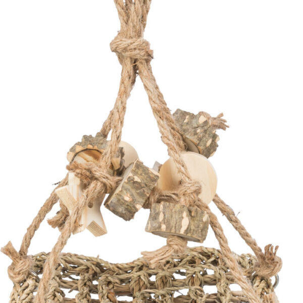 Leagăn din Iarbă de Mare pentru Pasări și Rozătoare - Trixie 19x19 cm