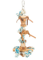 Jucărie din Lemn pentru Păsări cu Sfoară, 35 cm - Trixie