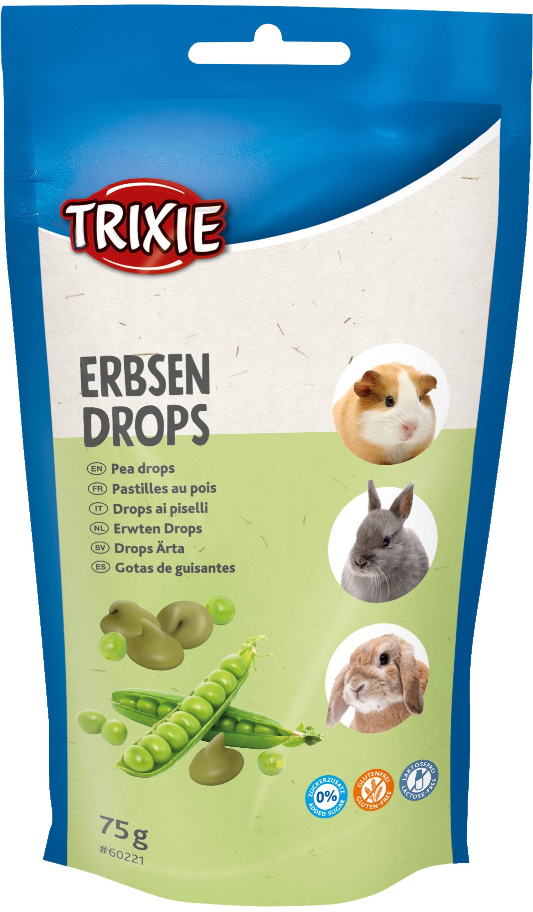 Dropsuri Vitaminate cu Mazăre pentru Rozătoare Trixie, 75 g Dropsuri Vitaminate cu Mazăre pentru Rozătoare Trixie, 75 g