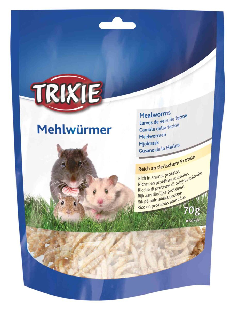 Viermi de Faină Trixie 70 g - Răsfăț proteic pentru păsări și reptile Viermi de Faină Trixie 70 g - Răsfăț proteic pentru păsări și reptile