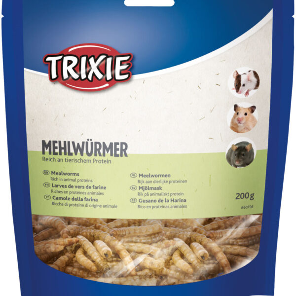 Gustare proteică Trixie pentru animale - Viermi de Faină 200 g
