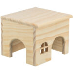 Casă din lemn pentru hamsteri Trixie, 15x12x15 cm, confortabilă