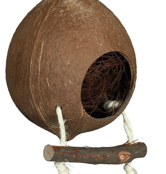 Căsuță din Nucă de Cocos pentru Rozătoare cu Scară - Trixie