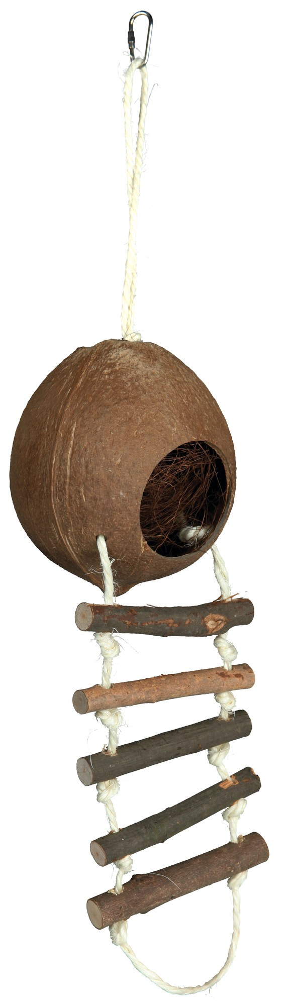 Căsuță din Nucă de Cocos pentru Rozătoare cu Scară - Trixie Căsuță din Nucă de Cocos pentru Rozătoare cu Scară - Trixie