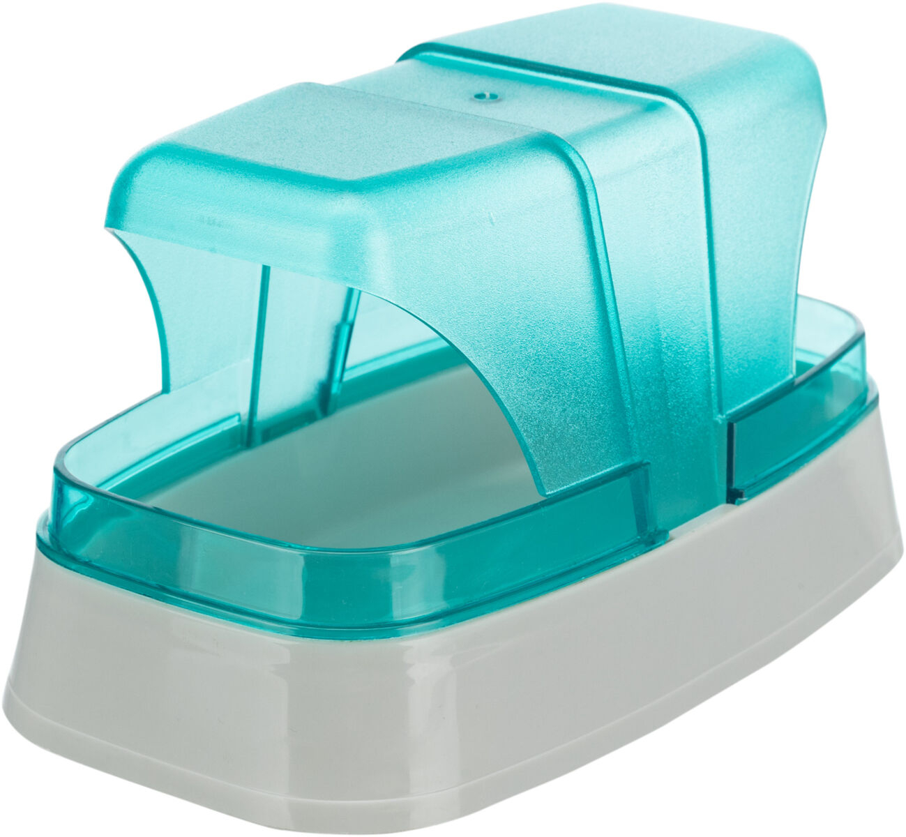 Cadiță Nisip Trixie pentru Hamsteri - 17x10x10 cm, Gri/Turcoaz Cadiță Nisip Trixie pentru Hamsteri - 17x10x10 cm, Gri/Turcoaz