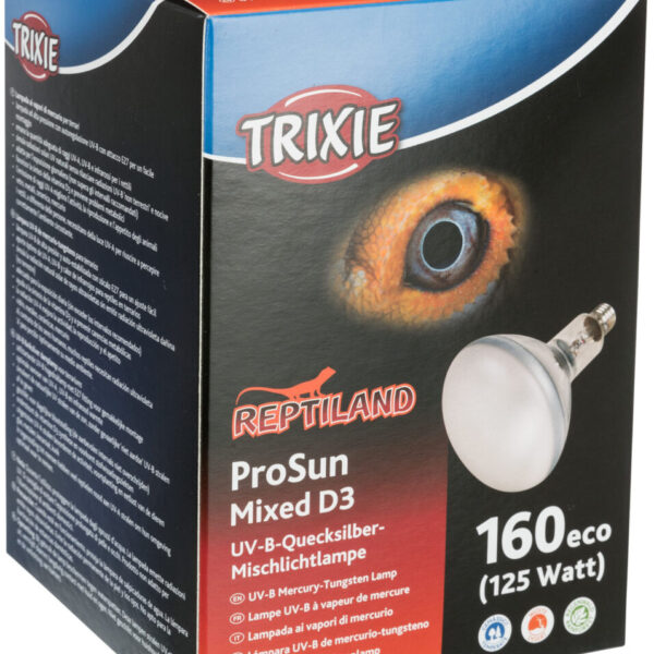 Lampa UV-B ProSun D3 Tungsten 125W pentru Terariu Trixie