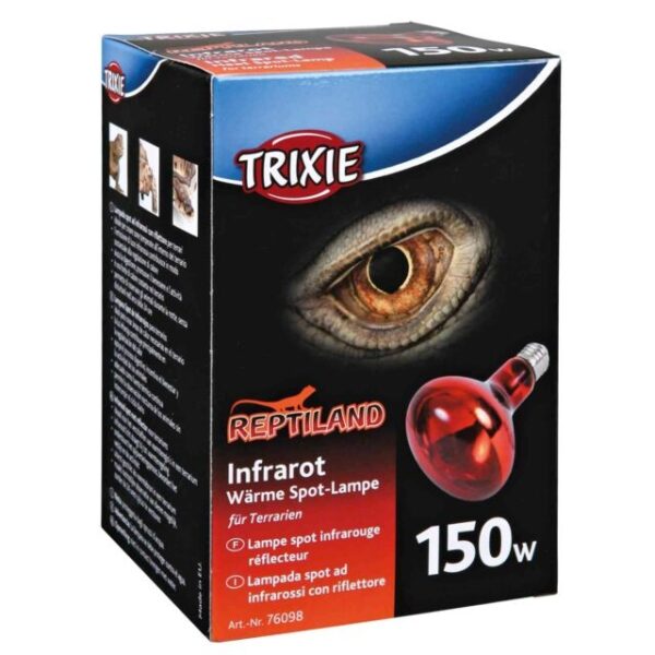 Lampa Infraroșie Trixie 150W pentru Terariu - Zonă Caldă Ideală