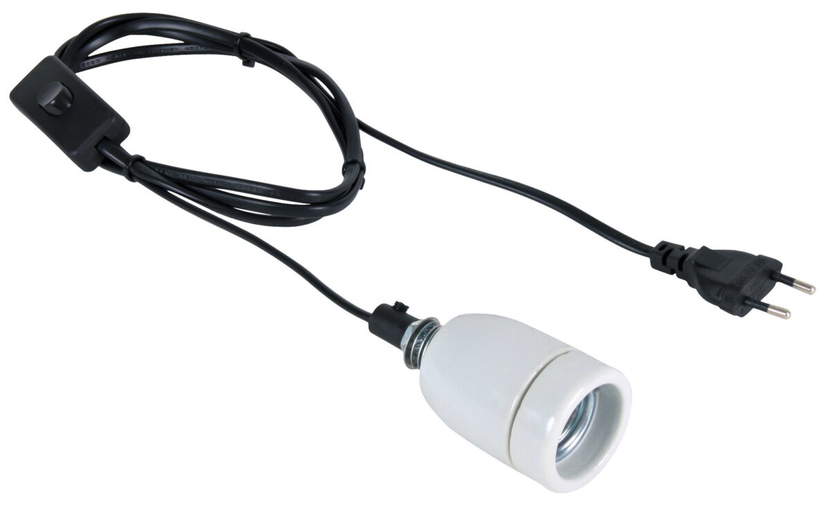 Adaptor Ceramic Trixie pentru Bec cu Cablu și Intrerupător, 200W