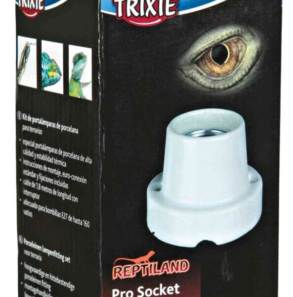 Adaptor Ceramic Trixie pentru Bec Drept, 160W, cu Comutator