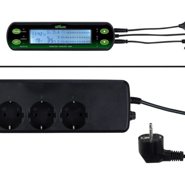 Termostat Higrostat Digital Trixie cu 3 Circuite și Temporizator 76125