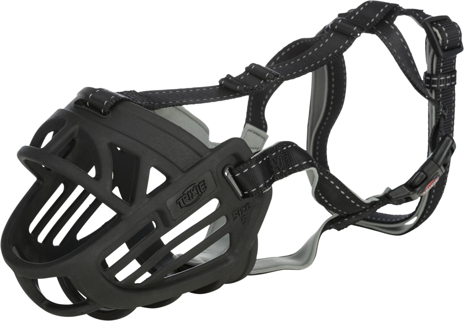 Botniță flexibilă Trixie, cauciuc negru, L-XL - pentru câini mari Botniță flexibilă Trixie, cauciuc negru, L-XL - pentru câini mari