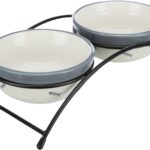 Set 2 Castroane Ceramice cu Suport Metalic Antialunecare Trixie