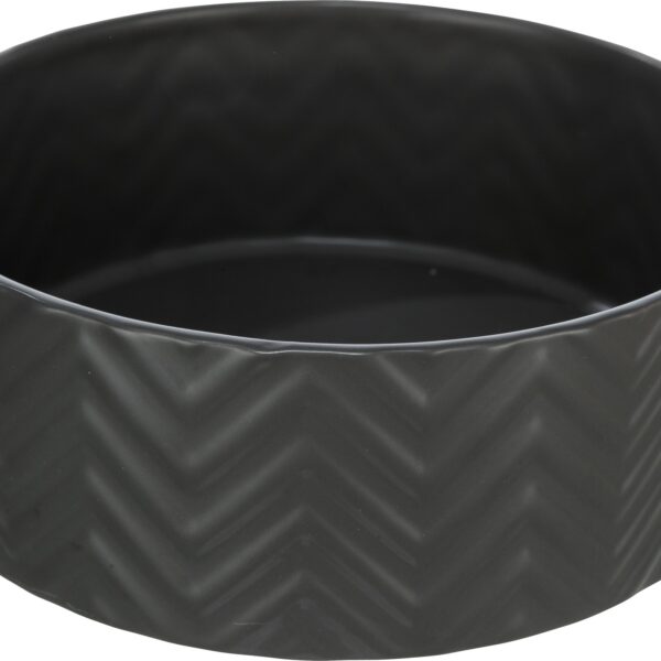Castron Ceramic Negru Trixie pentru Câini, 1.6 l, 20 cm