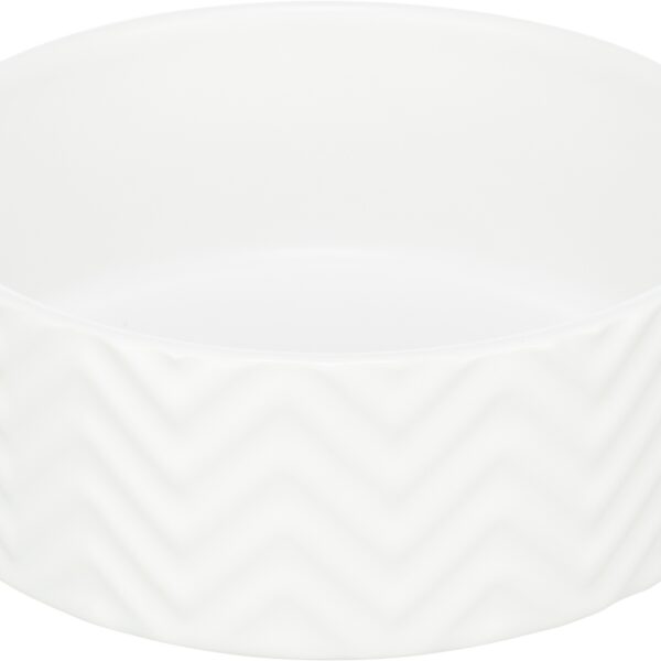 Castron Ceramic Alb Trixie, 0.9 l pentru Câini, 16 cm