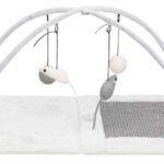 Covoraș zgariere junior Trixie din sisal gri 60x33x42 cm