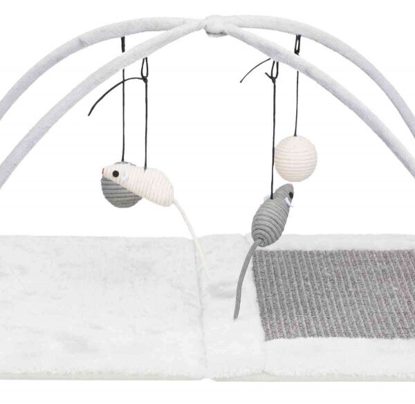 Covoraș zgariere junior Trixie din sisal gri 60x33x42 cm