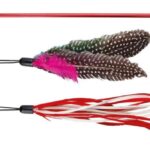 Undiță telescopică Trixie pentru pisici, jucărie interactivă 40-98 cm