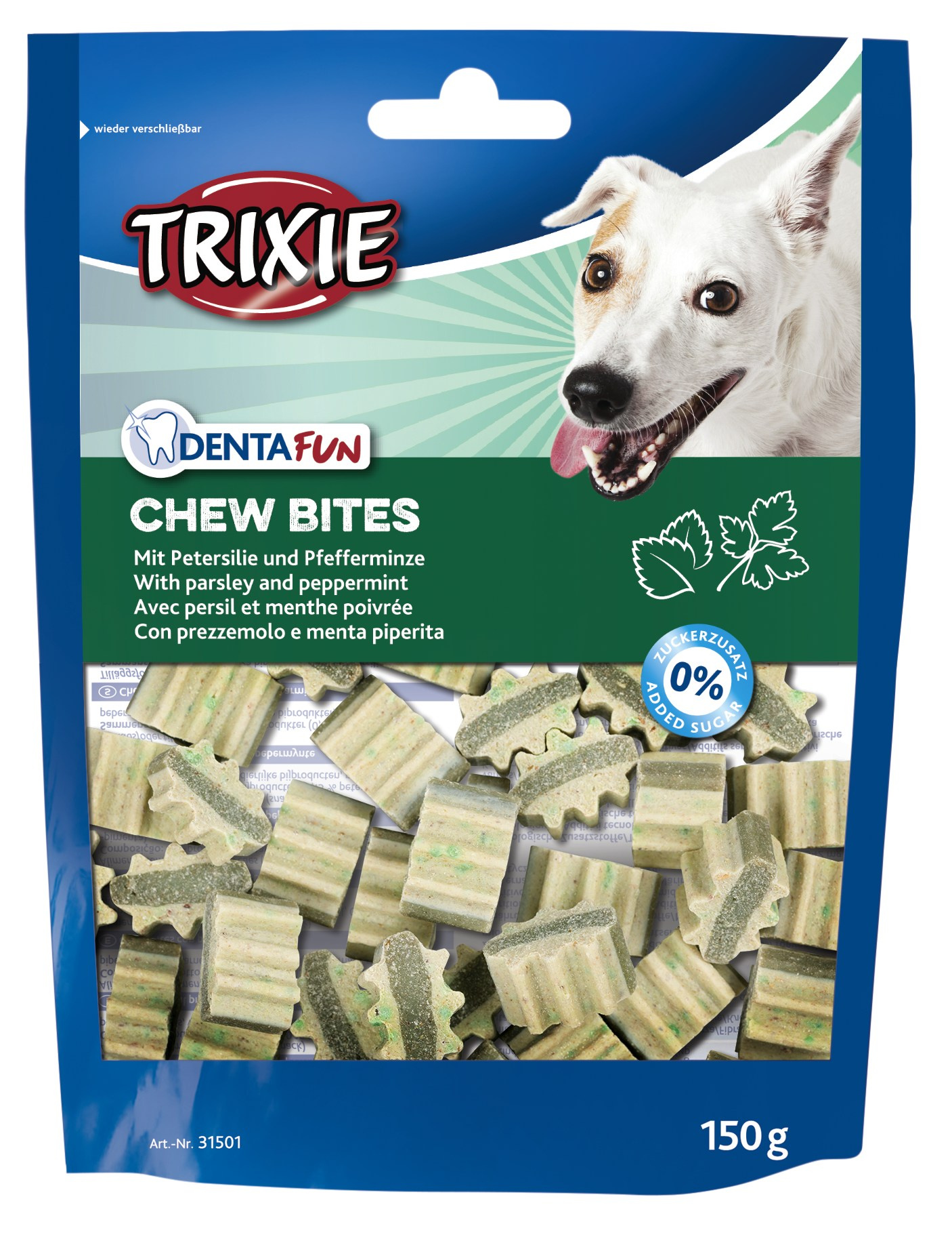 Recompense Trixie pentru câini cu pătrunjel și mentă, 150 g Recompense Trixie pentru câini cu pătrunjel și mentă, 150 g