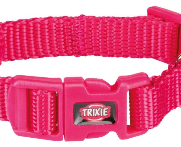 Zgarda ajustabilă Trixie fucsia pentru câini, XXS-XS (15-25 cm)