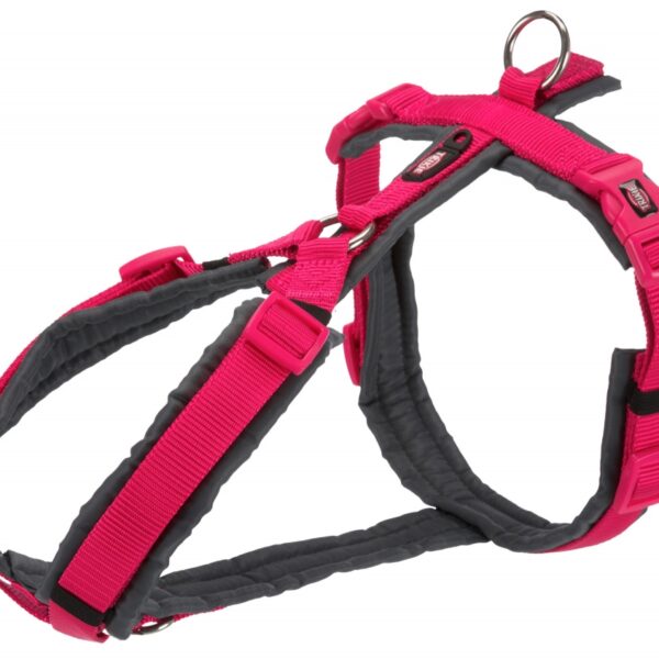 Ham Reglabil Trixie pentru Câini, M-L, 62-74 cm, Fucsia/Gri