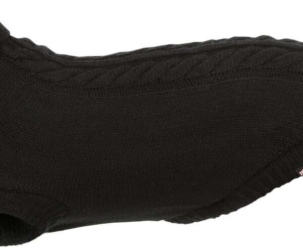 Pulover pentru câini Kenton, Negru, XS - 30 cm, Trixie