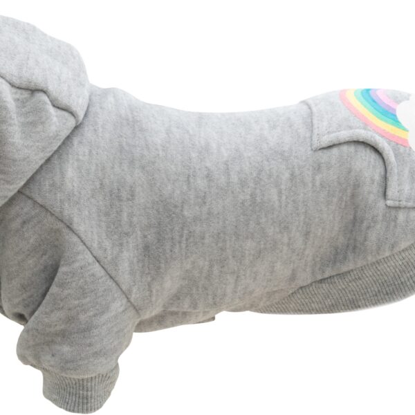 Hanorac pentru câini Trixie Rainbow Falls, XS, Gri, 27 cm