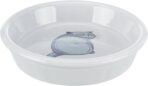 Castron Ceramic Gri Trixie pentru Pisici - 0.25 l, 13 cm, Igienic
