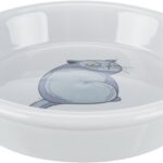 Castron Ceramic Gri Trixie pentru Pisici - 0.25 l, 13 cm, Igienic