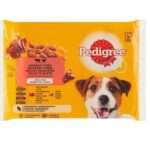 Hrana Umedă Pedigree pentru Câini Adult, Vită/Ficat/Pasăre, 4x100g