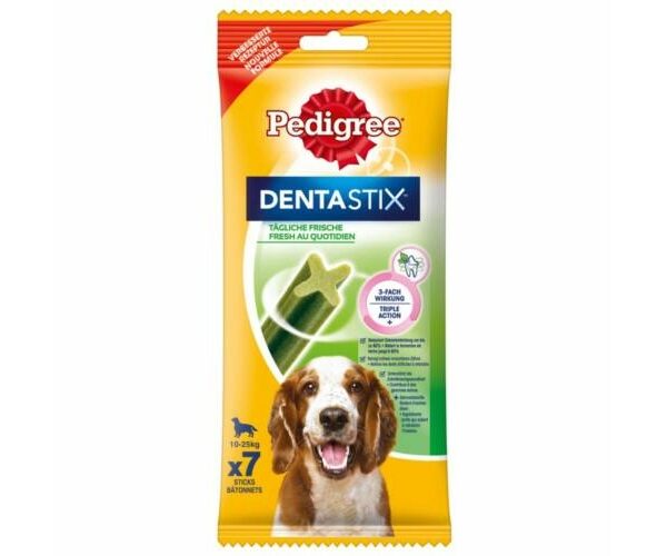 Pedigree DentaStix Fresh pentru Câini Medii, 180 g - Răsfăț Dentar