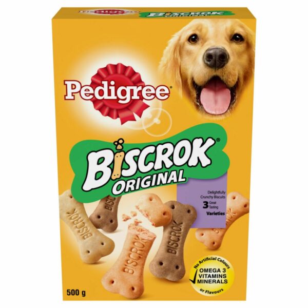 Biscuiți Pedigree Biscrok Original pentru Câini, 500 g