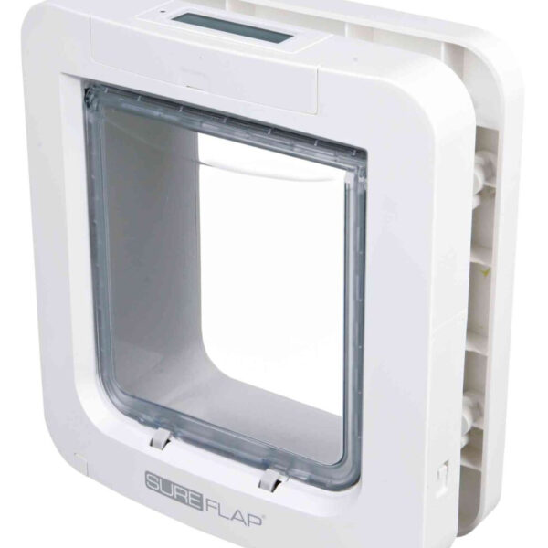 Ușă Batantă Trixie SureFlap cu Microcip pentru Pisici și Câini, Alb