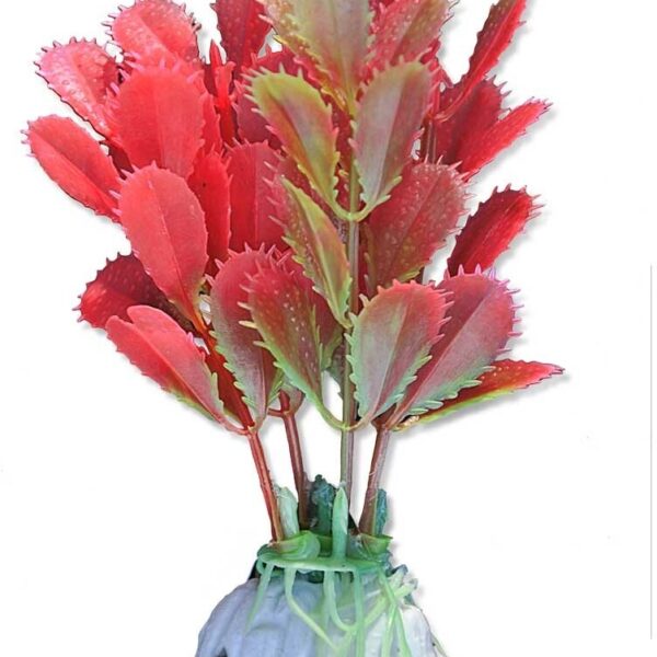 Planta Artificială pentru Acvariu Happet, 10 cm, Roz/Verde, Blister