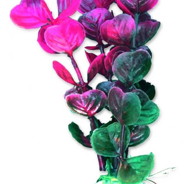Planta Artificială pentru Acvariu Happet, 10 cm, Roz/Violet/Verde