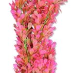 Planta Artificială Happet pentru Acvariu, 40 cm, Verde/Roz