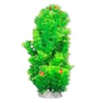 Planta artificială Happet pentru acvariu, 40 cm, verde, decor natural