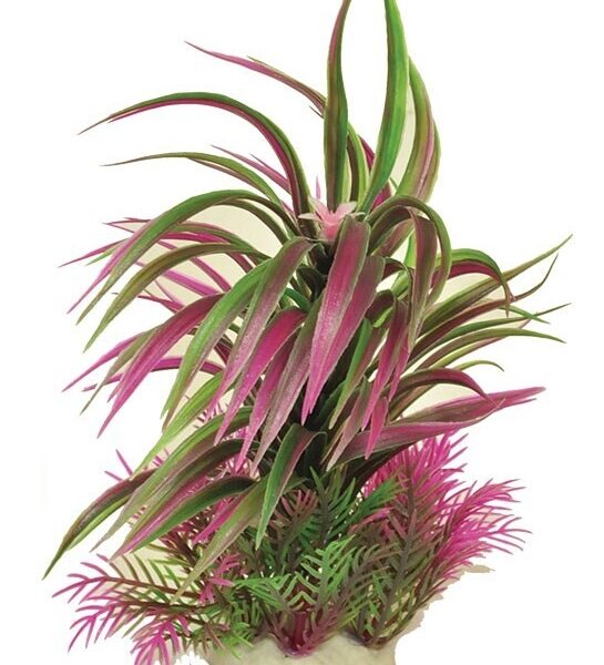 Planta artificială Happet pentru acvariu, 23 cm