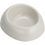 Castron Oval Plastic Gri Deschis 0.8 l pentru Pisici și Câini Happet