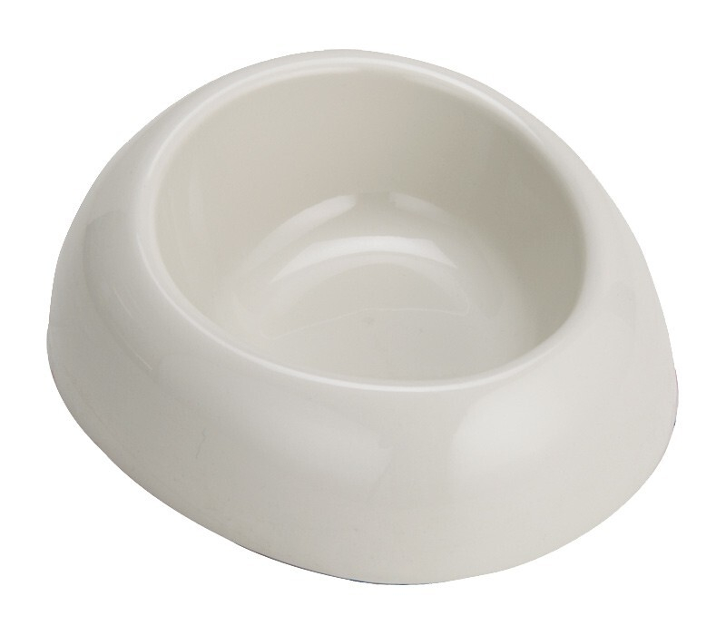 Castron Oval Plastic Gri Deschis 0.8 l pentru Pisici și Câini Happet Castron Oval Plastic Gri Deschis 0.8 l pentru Pisici și Câini Happet