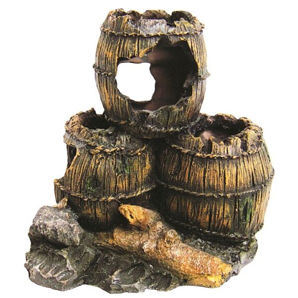 Butoaie Antice pentru Acvariu - Decor Natural 13 cm Happet