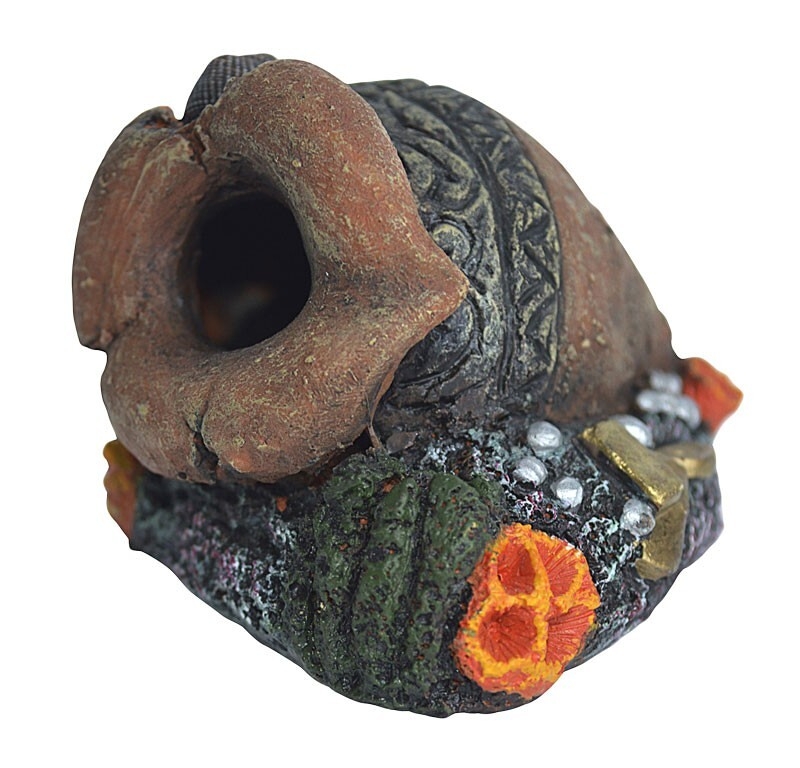 Ulcior Decorativ pentru Acvariu Happet, 6.5x6x5 cm, Ascunzătoare Pești Ulcior Decorativ pentru Acvariu Happet, 6.5x6x5 cm, Ascunzătoare Pești
