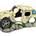 Decor Acvariu Epavă Mașină 21x12.5x7.5 cm Happet - Sigur pentru Pești