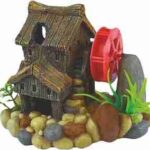 Casa cu Moară de Vânt pentru Acvariu, 11 cm - Decor Happet