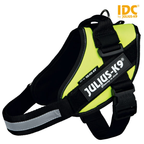 Ham Julius K9 Power, 58-79 cm, Negru/Neon, Rezistent și Impermeabil
